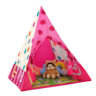 tipi tent kind roze